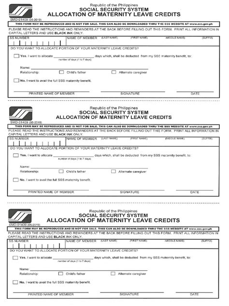 allocation form sss.